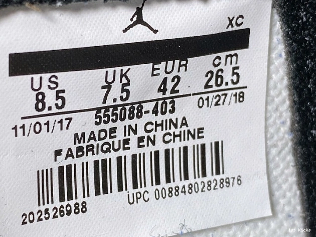 1st Kicks Shoes Royal Game 1 Jordan Air OG 555088-403 0715